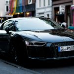 black Audi car