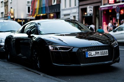 black Audi car