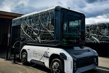 a large truck parked on the side of a road