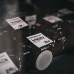 black and white labeled box